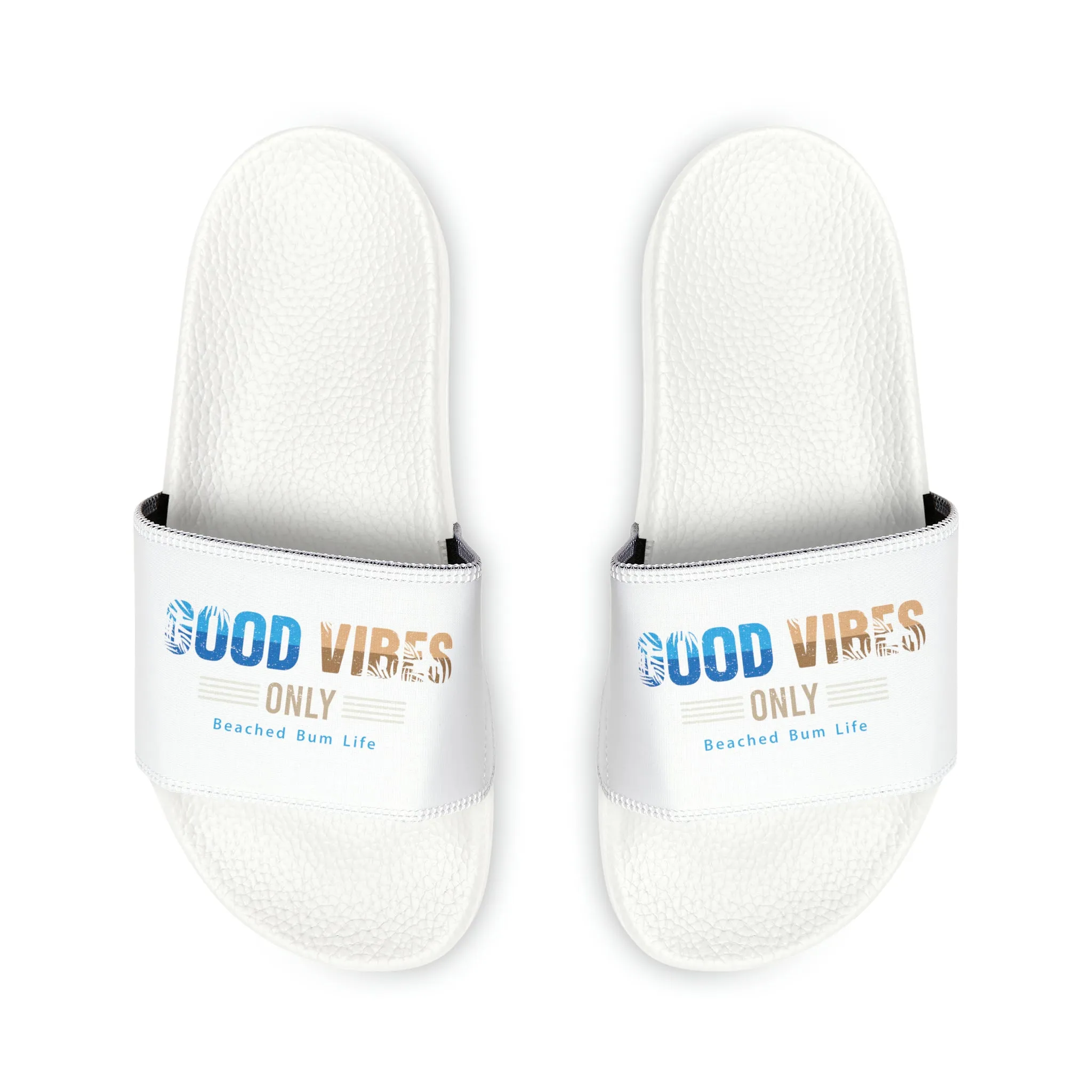 Men's - GOOD VIBES - PU Slide Sandals - D