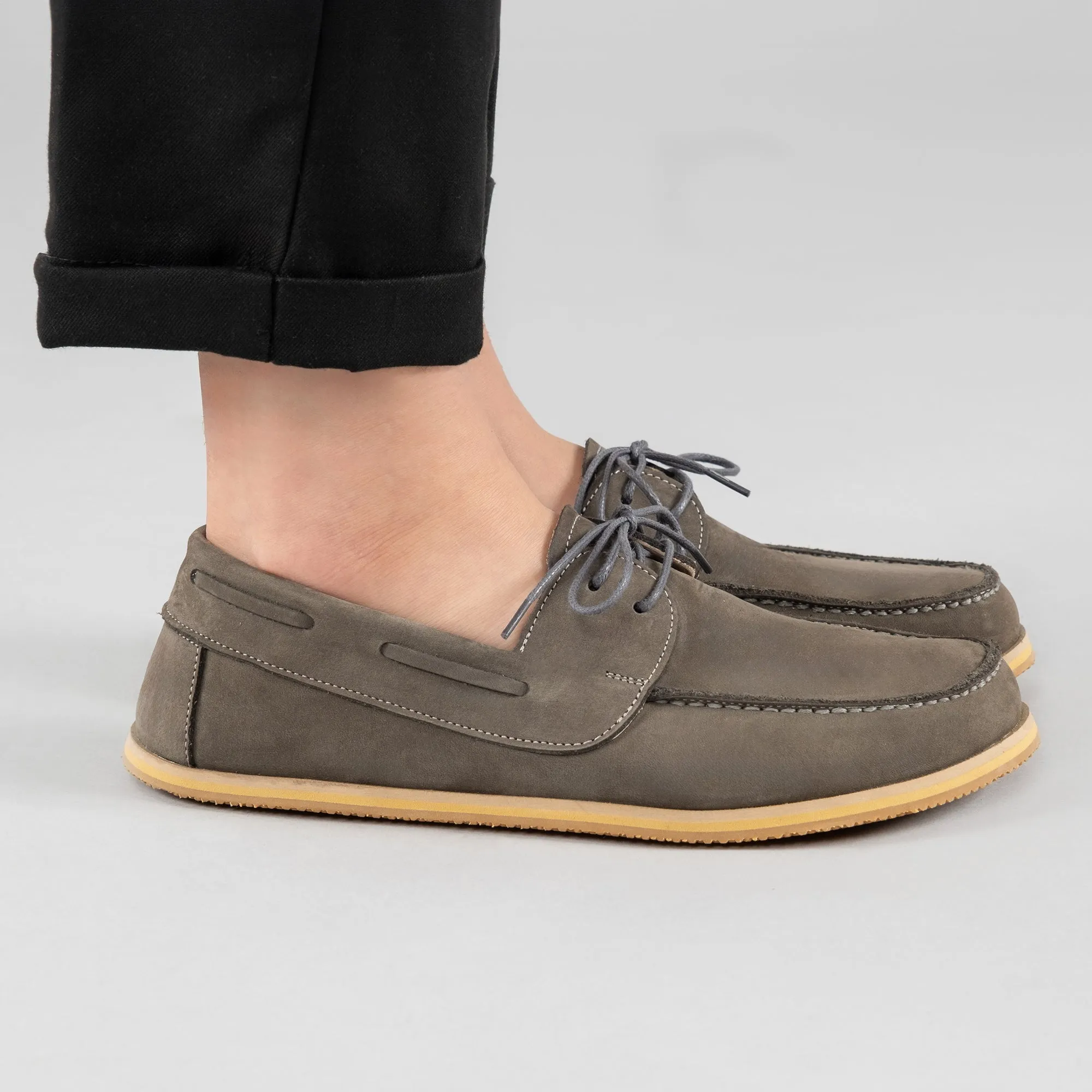 Men's Gray Boat Shoes