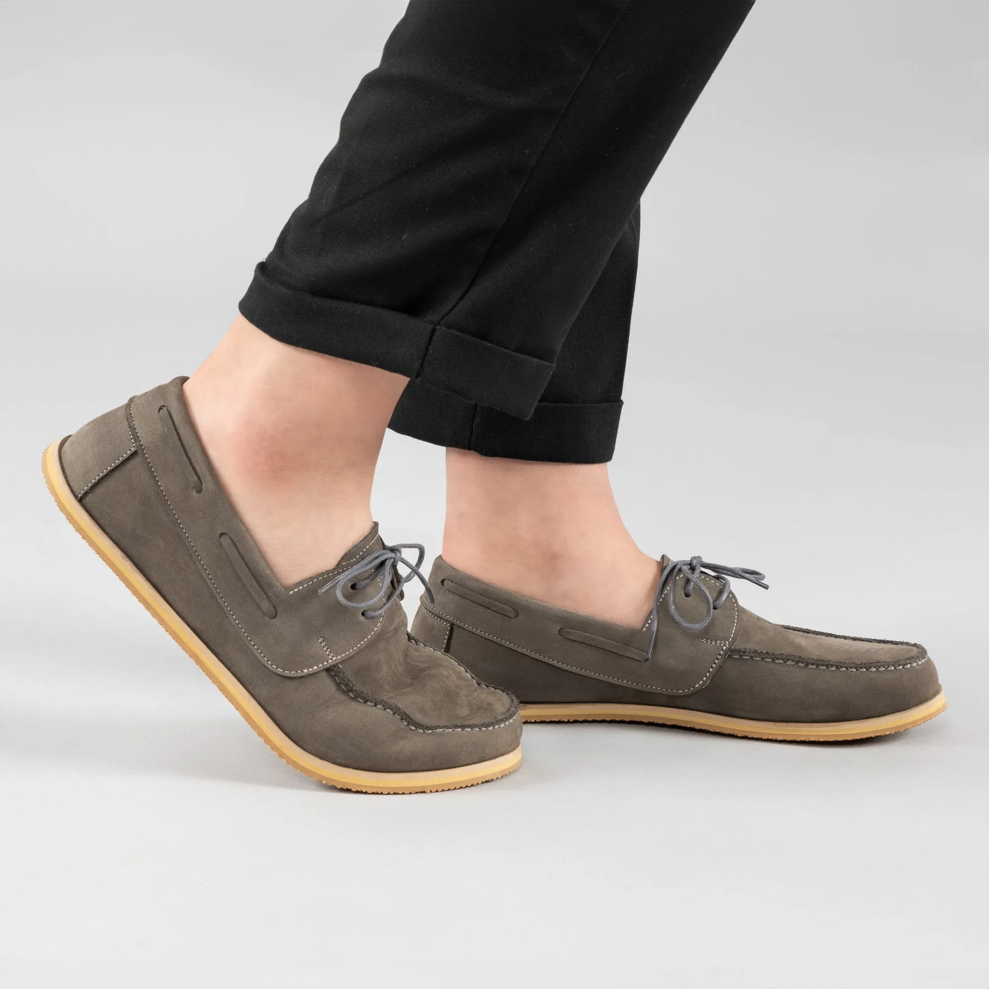 Men's Gray Boat Shoes