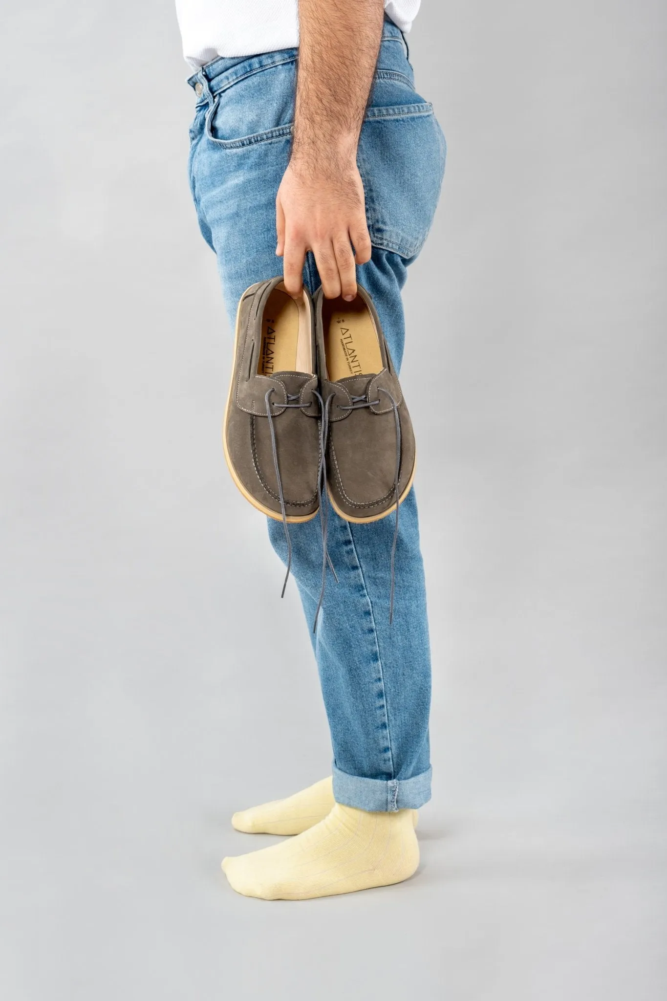 Men's Gray Boat Shoes