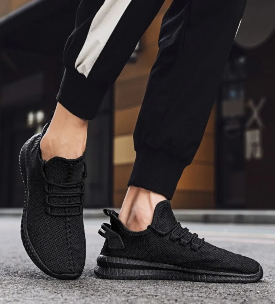 Men's Spring/Autumn Mesh Breathable Lace-Up Sneakers | Lightweight Shoes