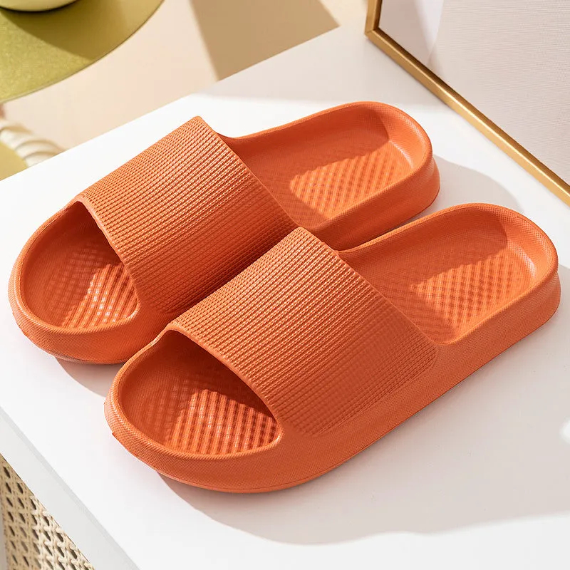 Minimalist Solid Color Thick Platform Slides