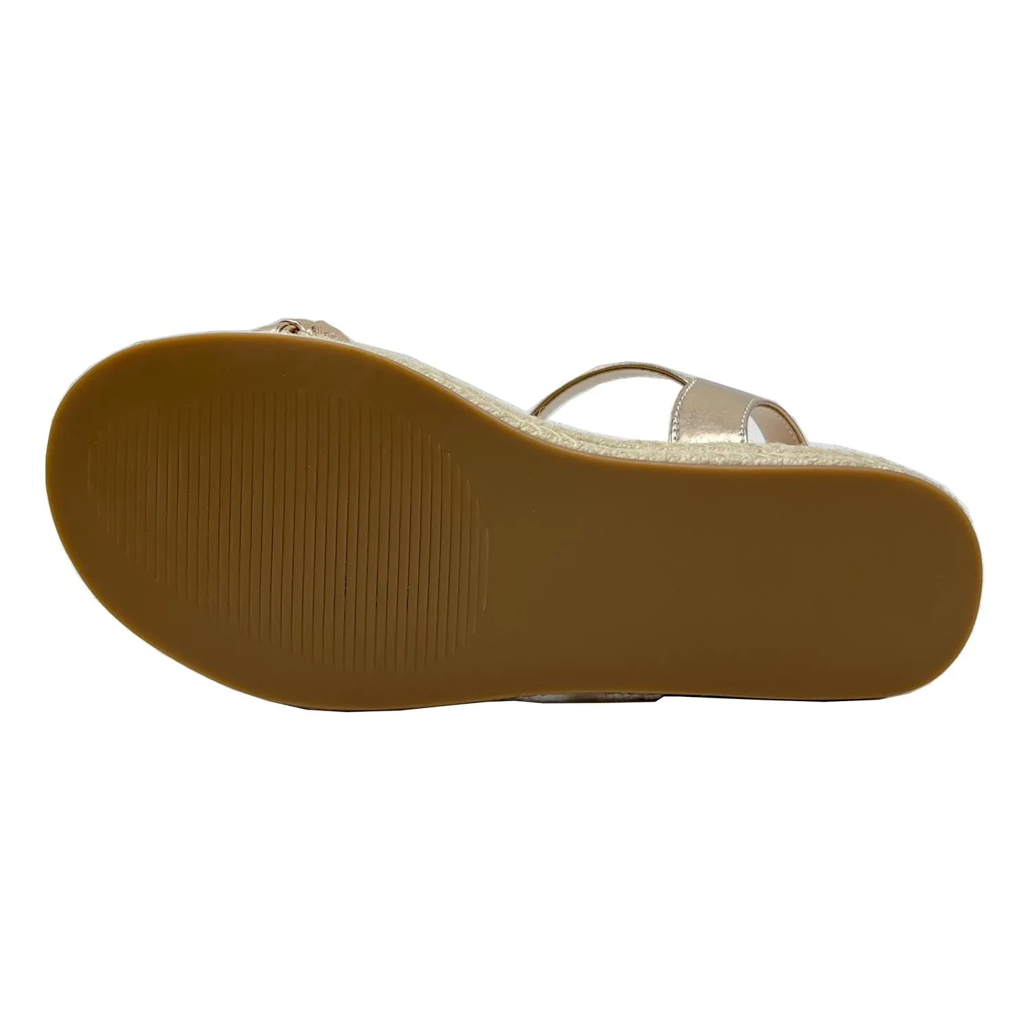 Miss April Wedge Sandal in Light Bronze - Kids