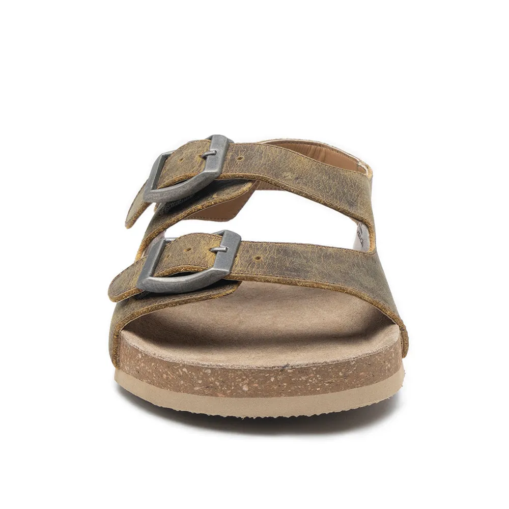 Mountain Path Leather Sandals In Suede