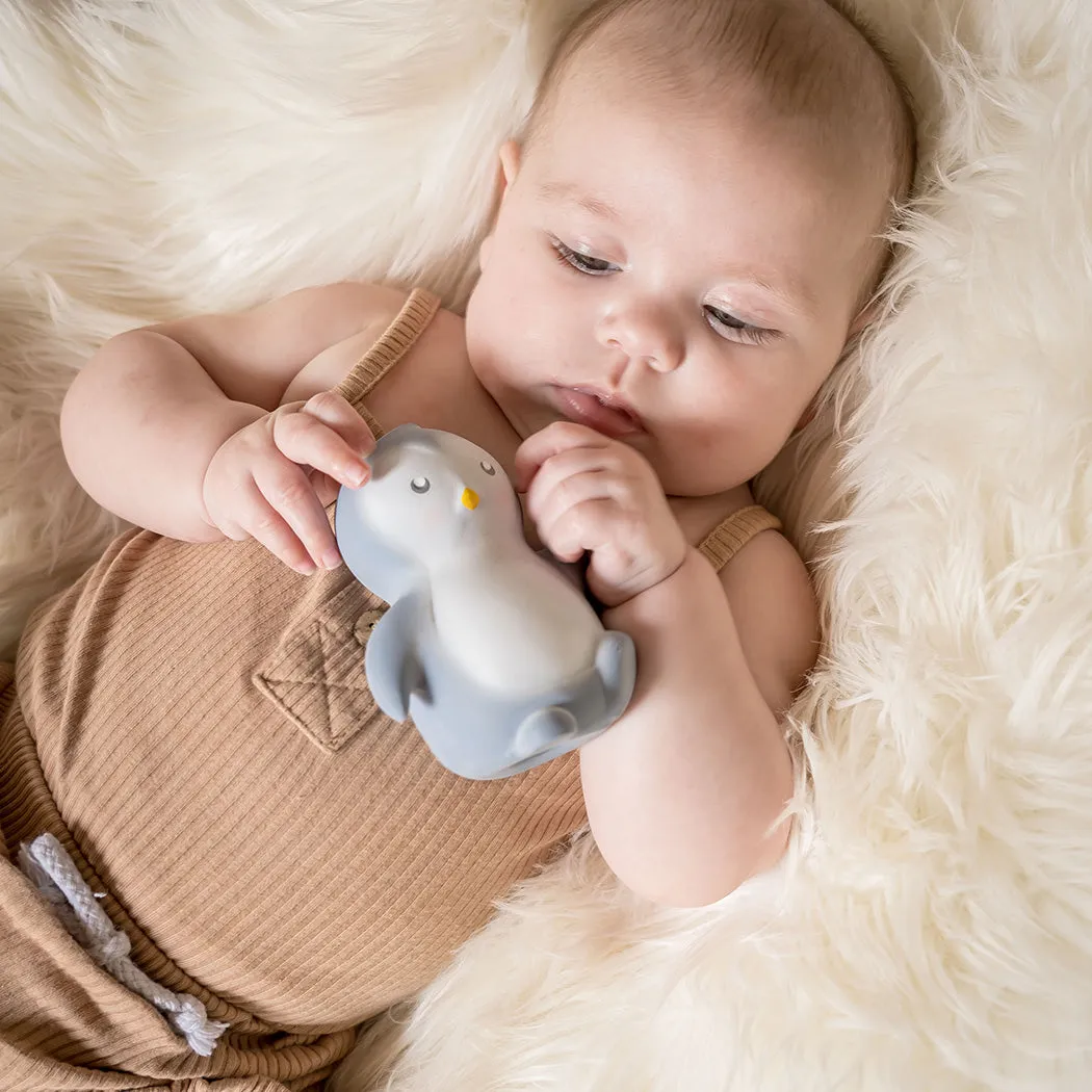 My First Arctic Penguin Organic Teether, Rattle & Bath Toy