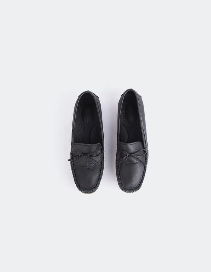 Nhuna Black Leather