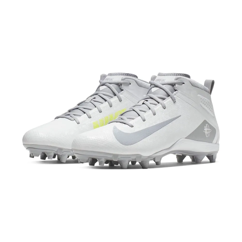 Nike Alpha Huarache 7 Varsity White/Grey Lacrosse Cleats