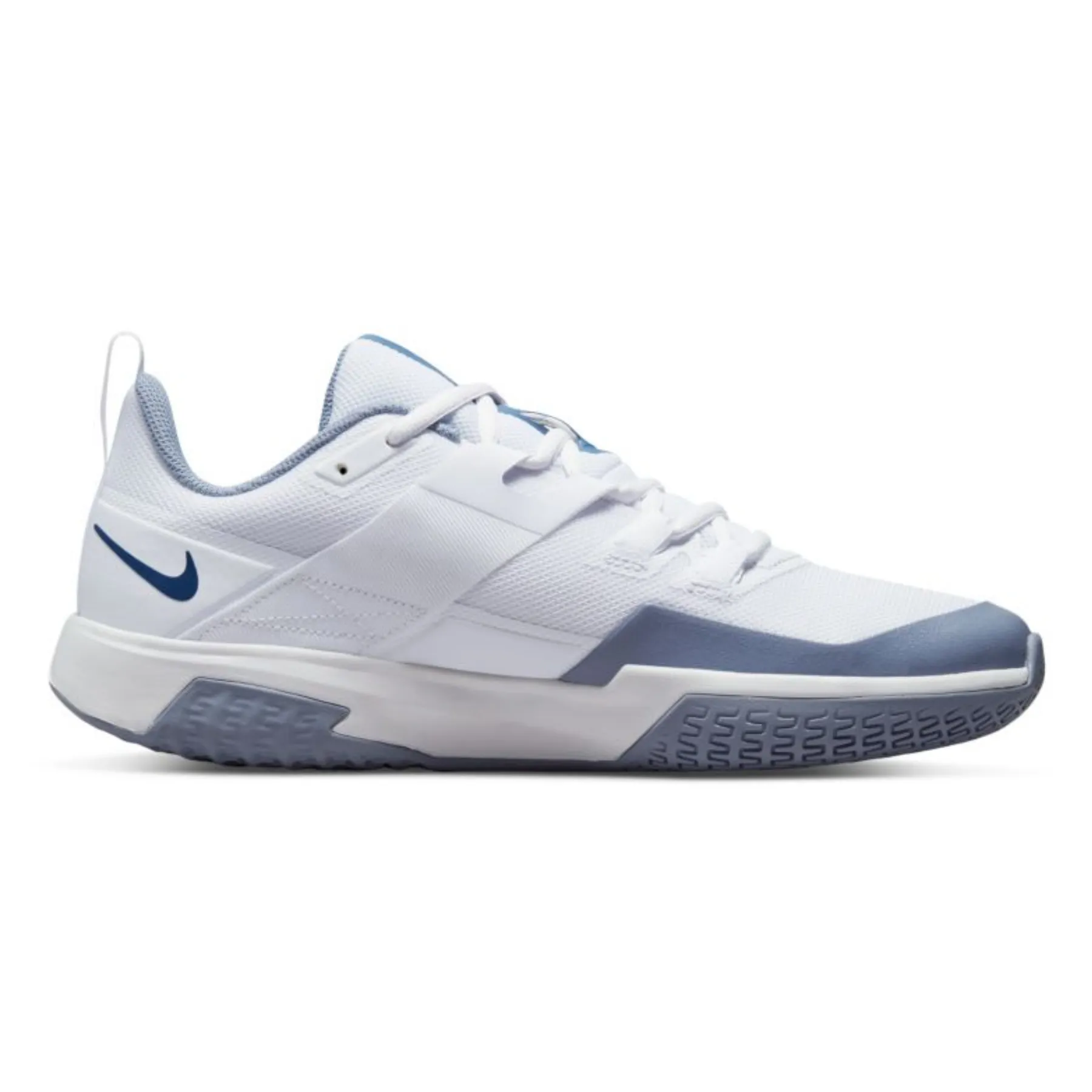 Nike Court Vapor Lite Mens Hard Court Tennis Shoes - White/Mystic Navy-Ashen Slate