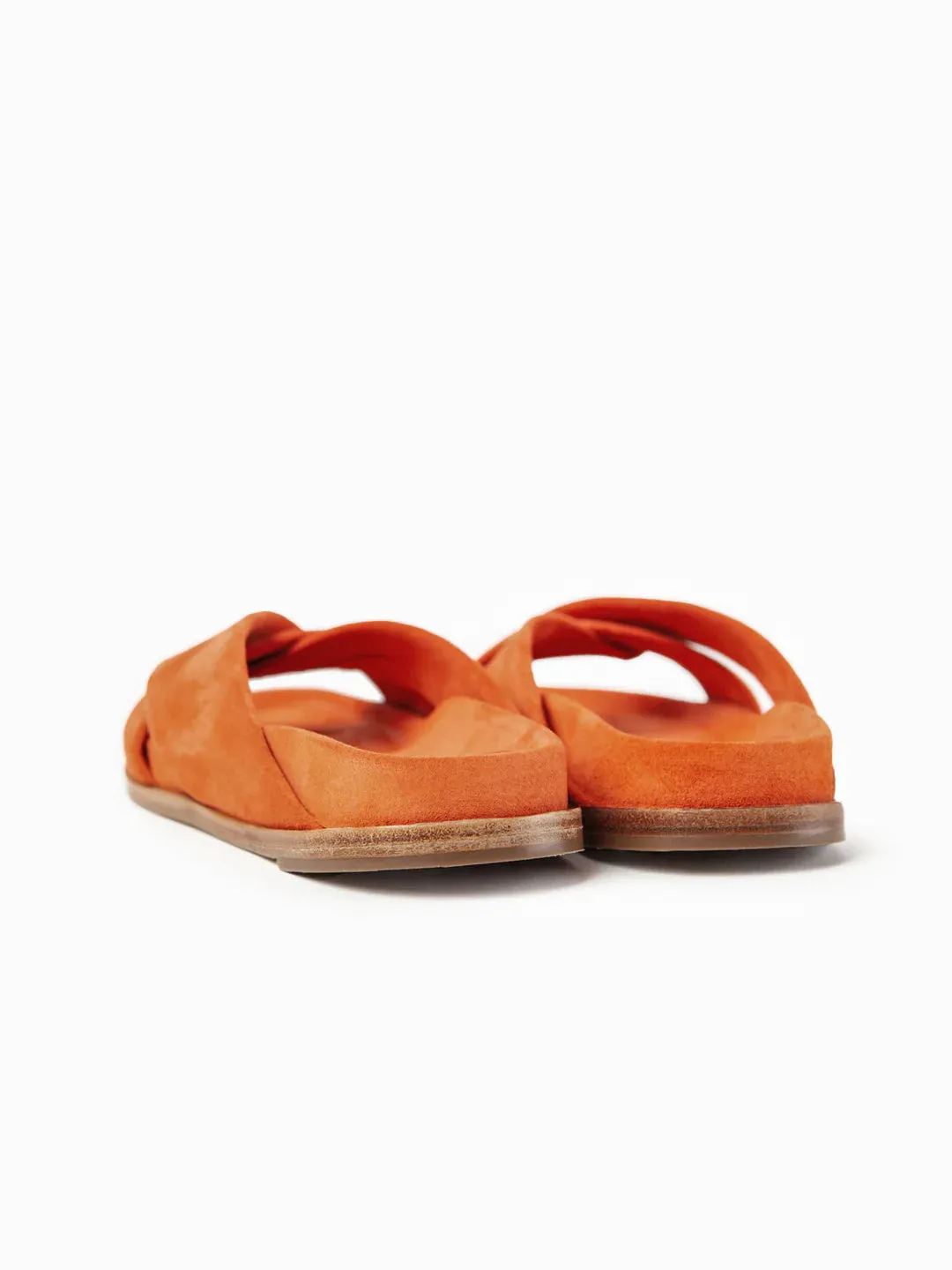 Nimega Suede Sandal - Tangerine