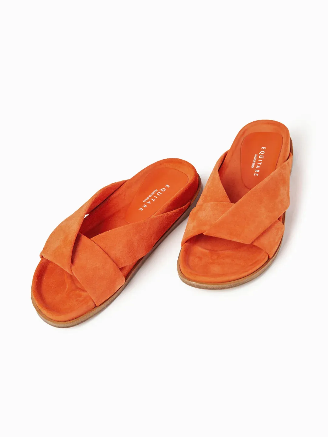 Nimega Suede Sandal - Tangerine