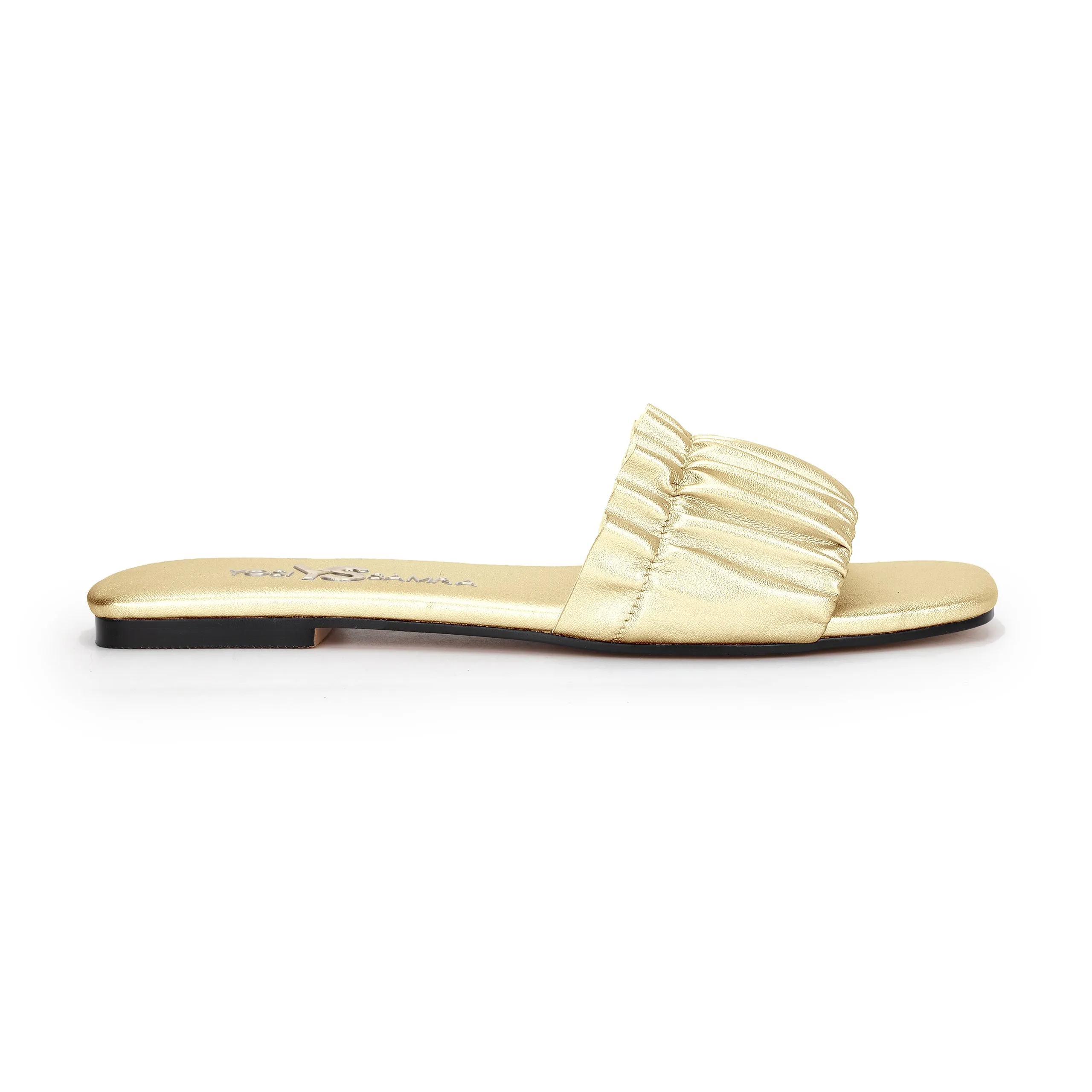 Nyla Slide in Gold