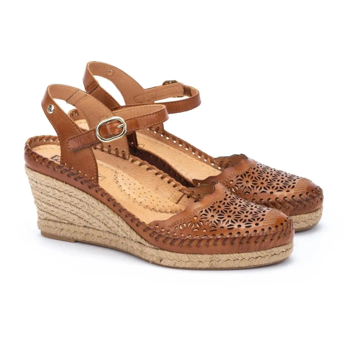 Pikolinos Vila W9y- 1504c1 Women's Wedge Sandals in Brandy