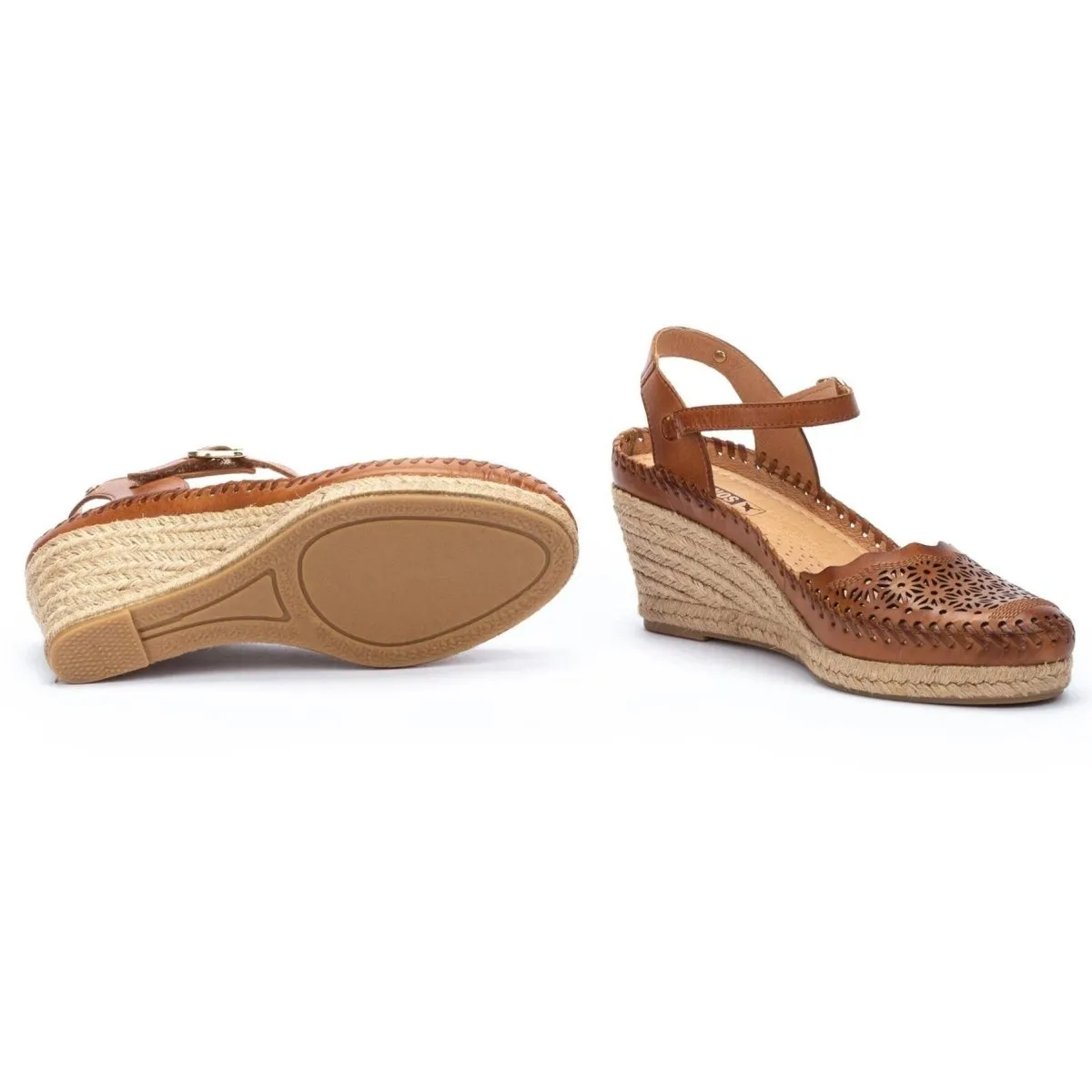 Pikolinos Vila W9y- 1504c1 Women's Wedge Sandals in Brandy