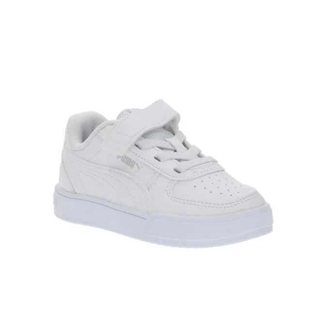 Puma Scarpa sneakers da ragazzi con elastico e velcro Caven 2.0 393839 02 bianco