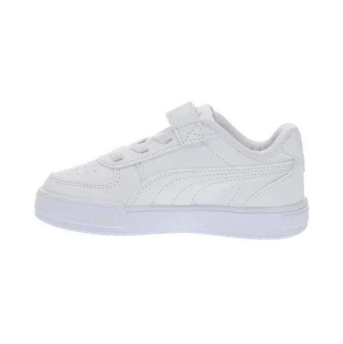 Puma Scarpa sneakers da ragazzi con elastico e velcro Caven 2.0 393839 02 bianco