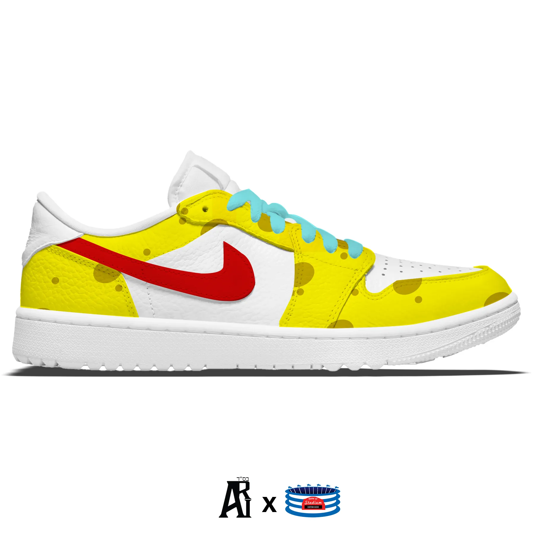 "Sponge" Jordan 1 Golf Shoes