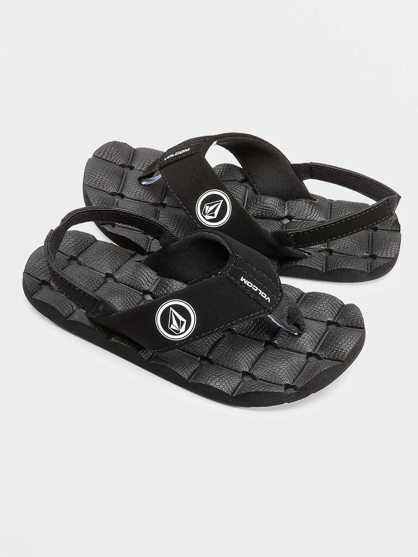 Recliner Little Youth Sandals - Black White