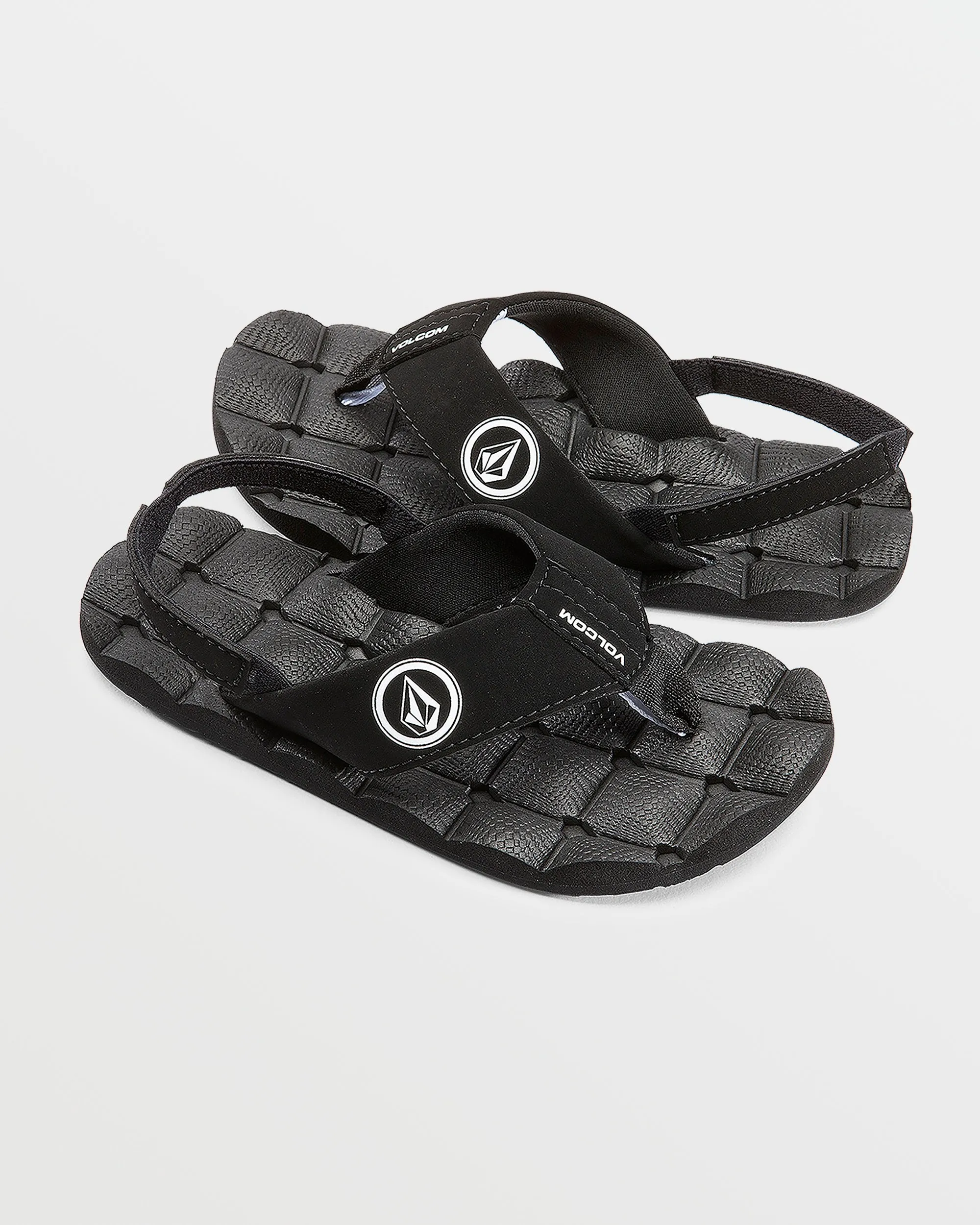 Recliner Little Youth Sandals - Black White