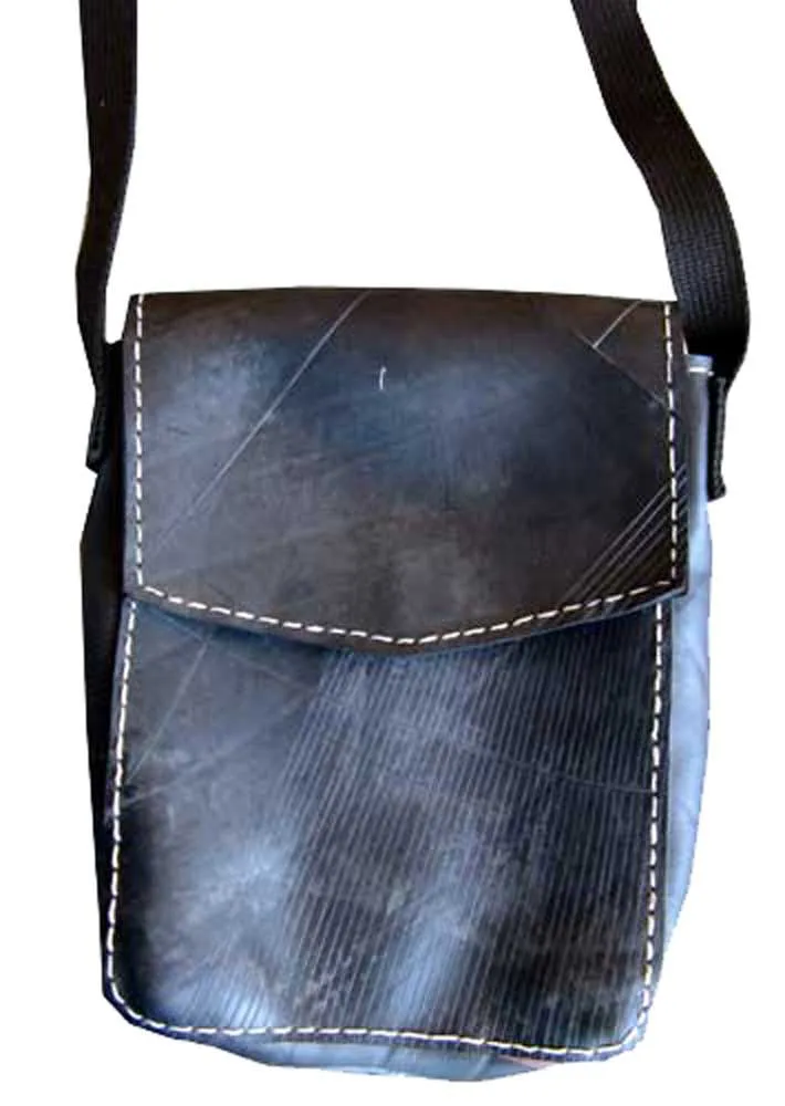 Recycled Rubber Tire Passport Bag