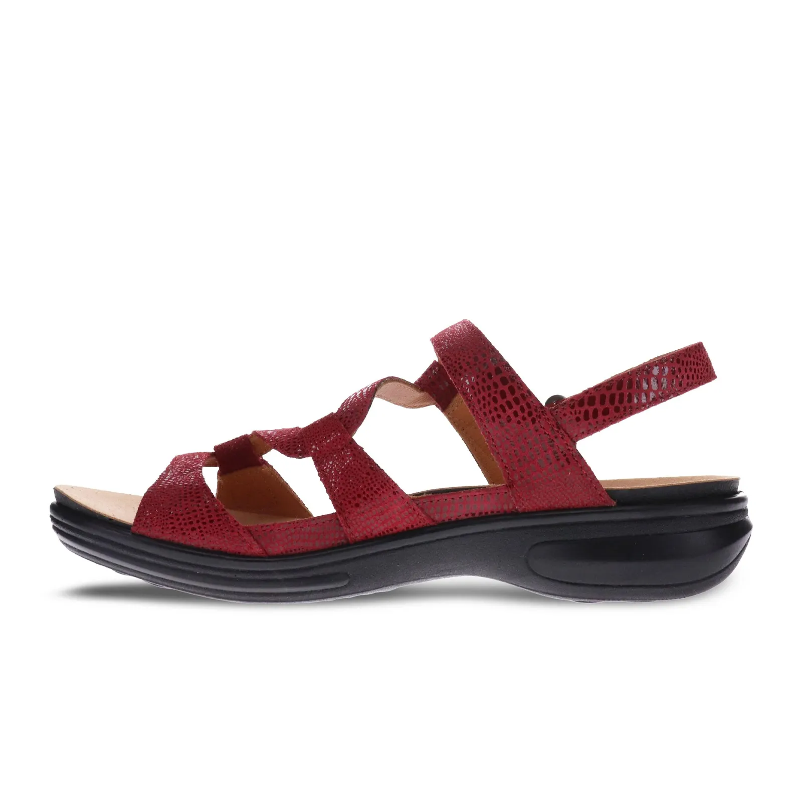 Revere Emerald Backstrap Sandal (Women) - Cherry Lizard