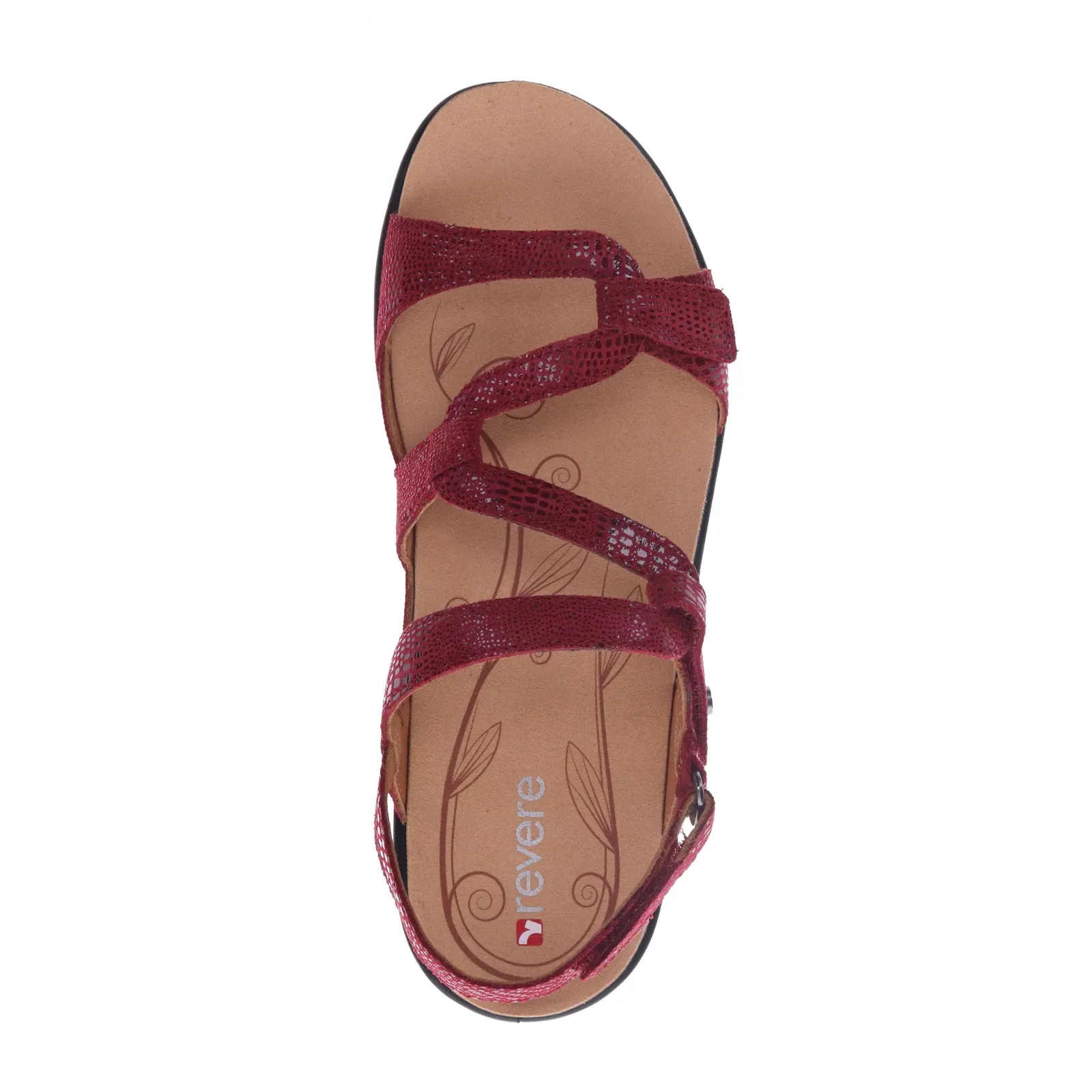 Revere Emerald Backstrap Sandal (Women) - Cherry Lizard