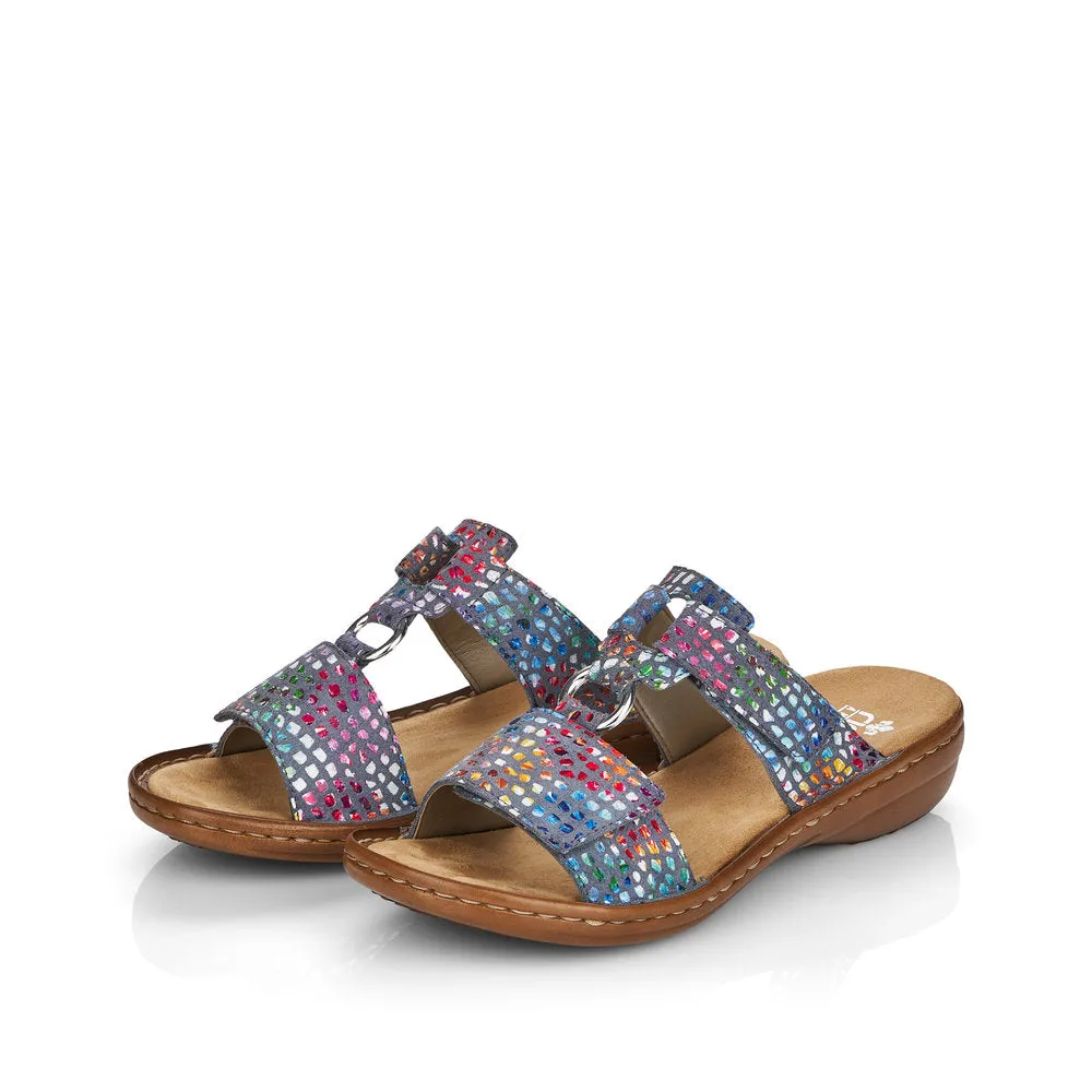 Rieker 608P9-10 Ladies Slip-on Sandals