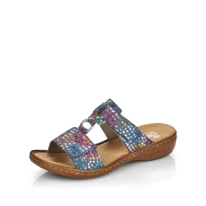 Rieker 608P9-10 Ladies Slip-on Sandals