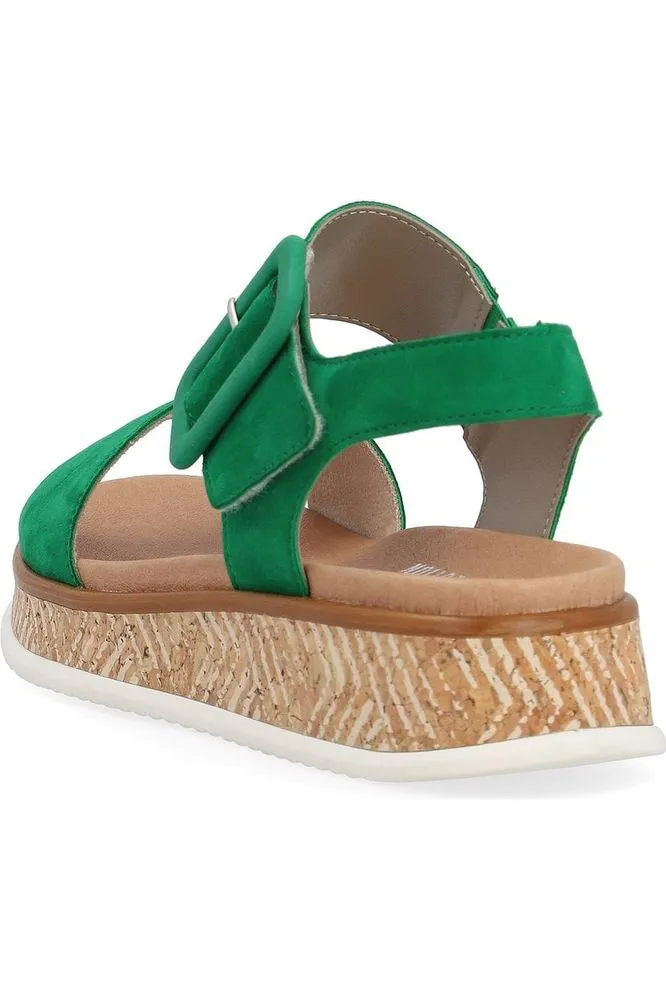 Rieker ladies sandals W0800-52 In green