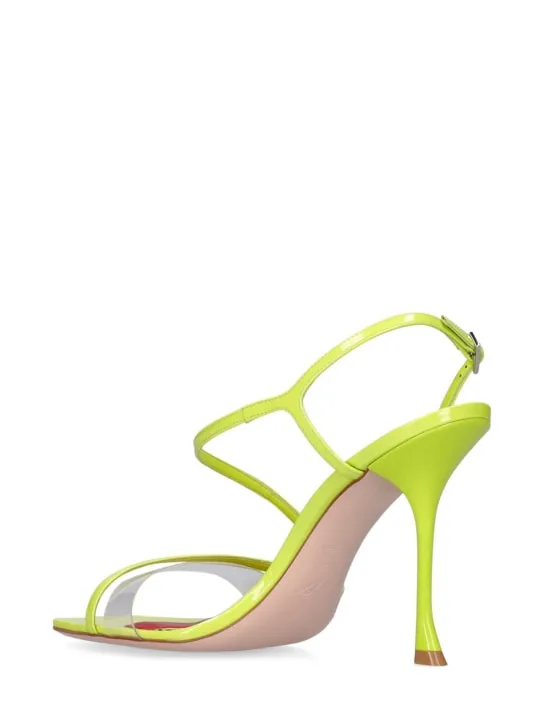 Roger Vivier   100mm PVC &amp; leather sandals 