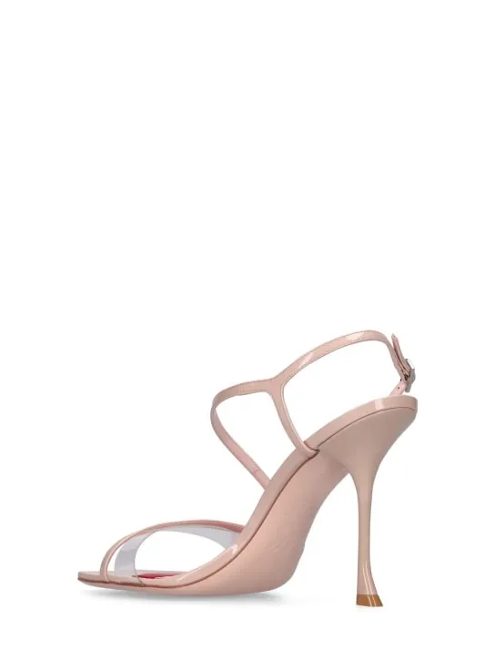 Roger Vivier   100mm PVC &amp; leather sandals 