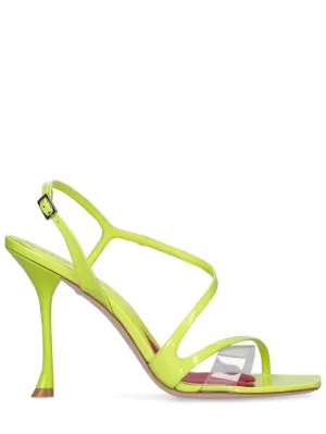 Roger Vivier   100mm PVC &amp; leather sandals 