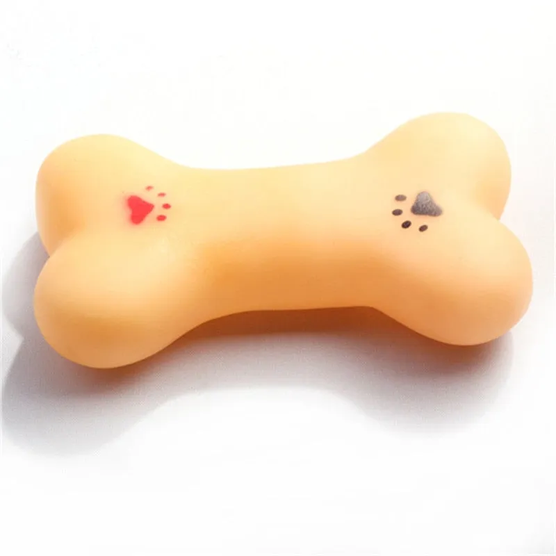 Rubber Bone Chew Toy