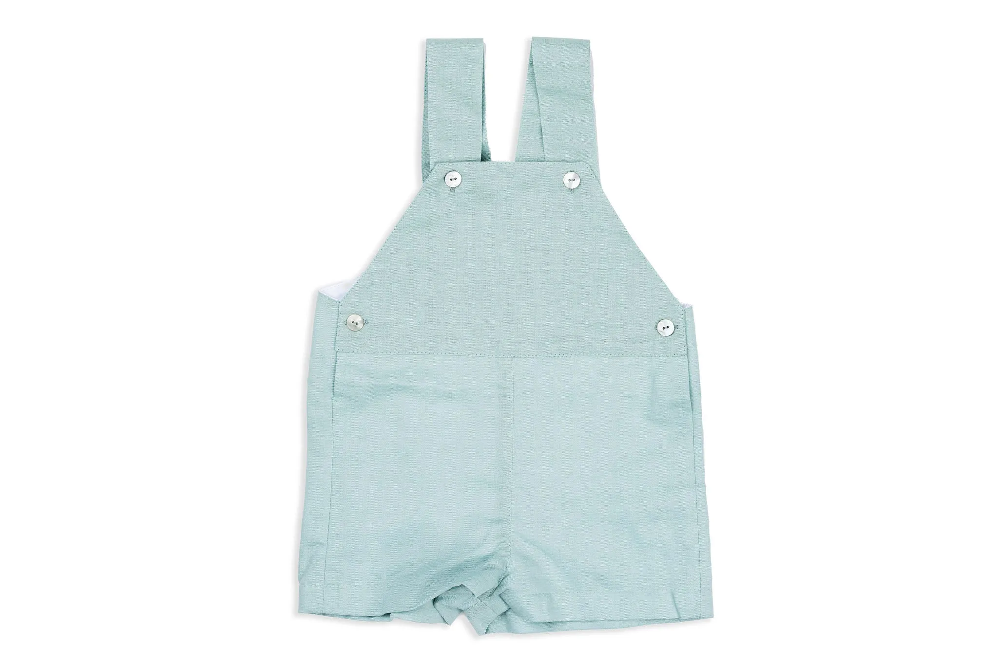 Sage Linen Shortalls