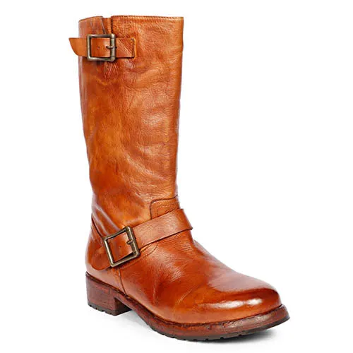 Saint Frankie Cuoio Leather Washed Calf Boots