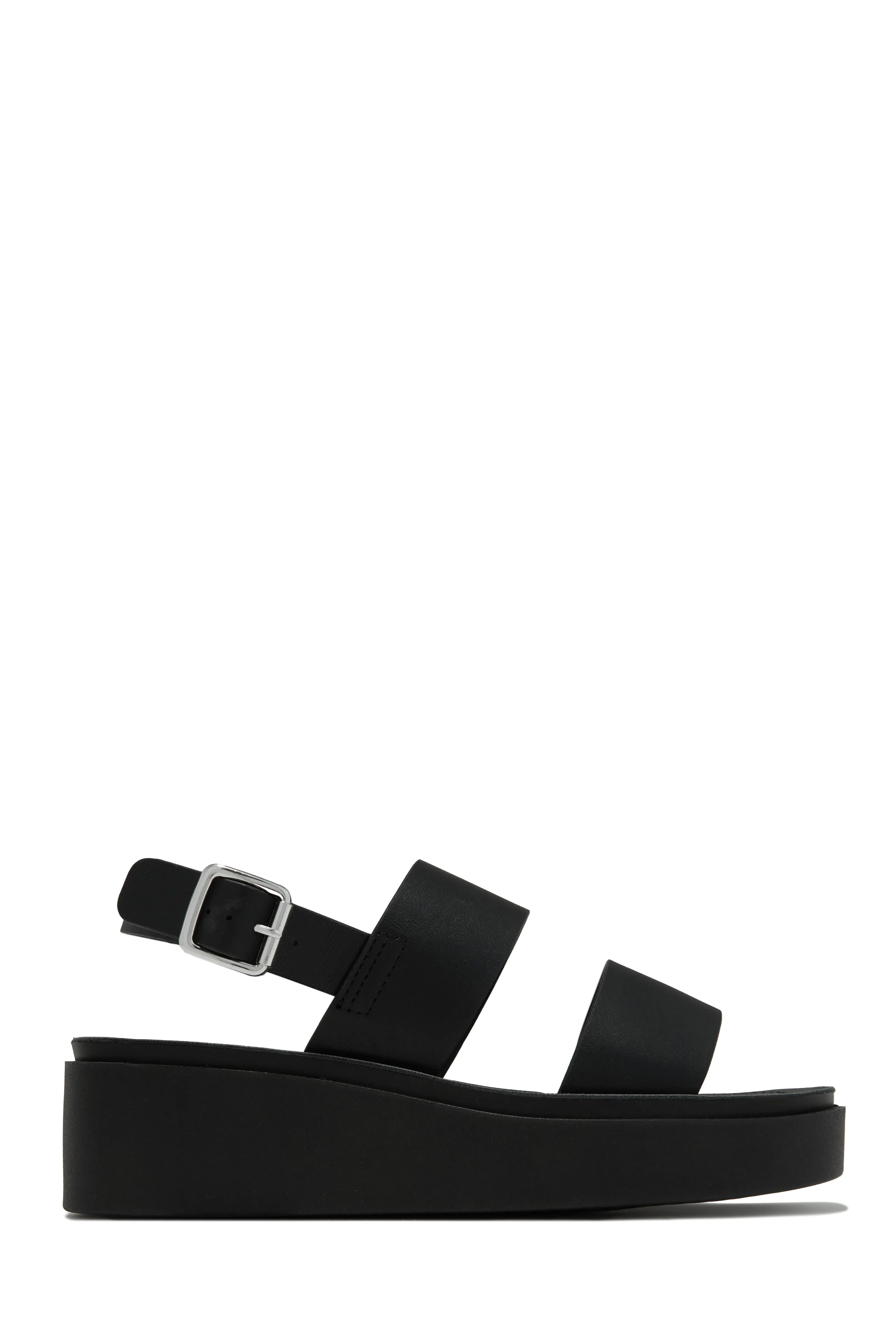 Samina Platform Sandals - Black