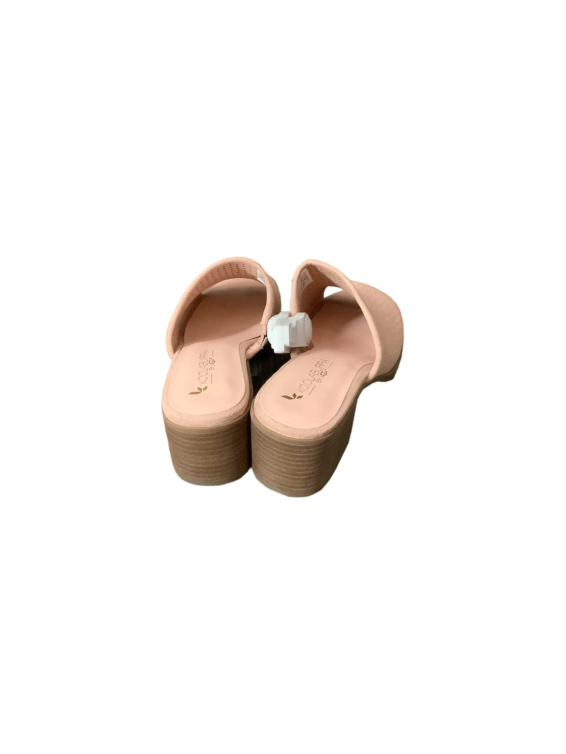 Sandals Heels Block By Koolaburra By Ugg In Pink, Size: 7