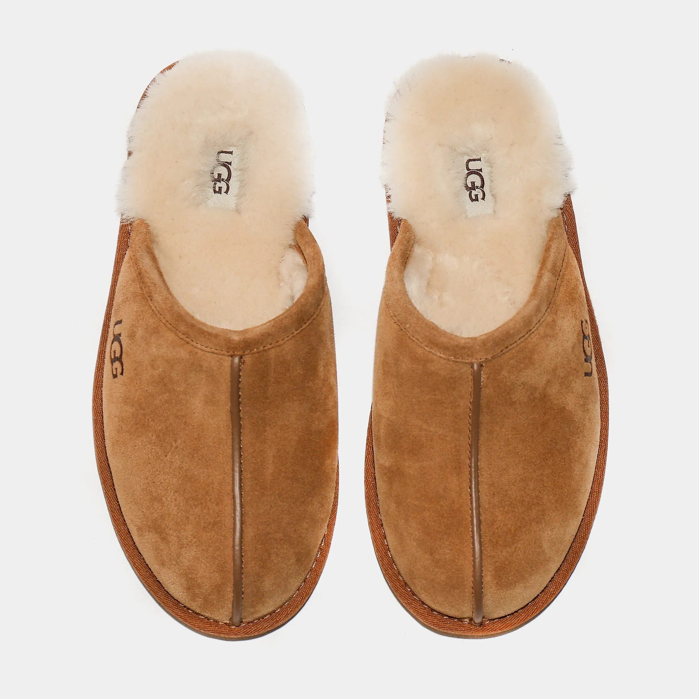 Scuff Slipper Mens Sandals (Chestnut Brown)