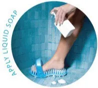 Shower Sandal Foot Scrubber