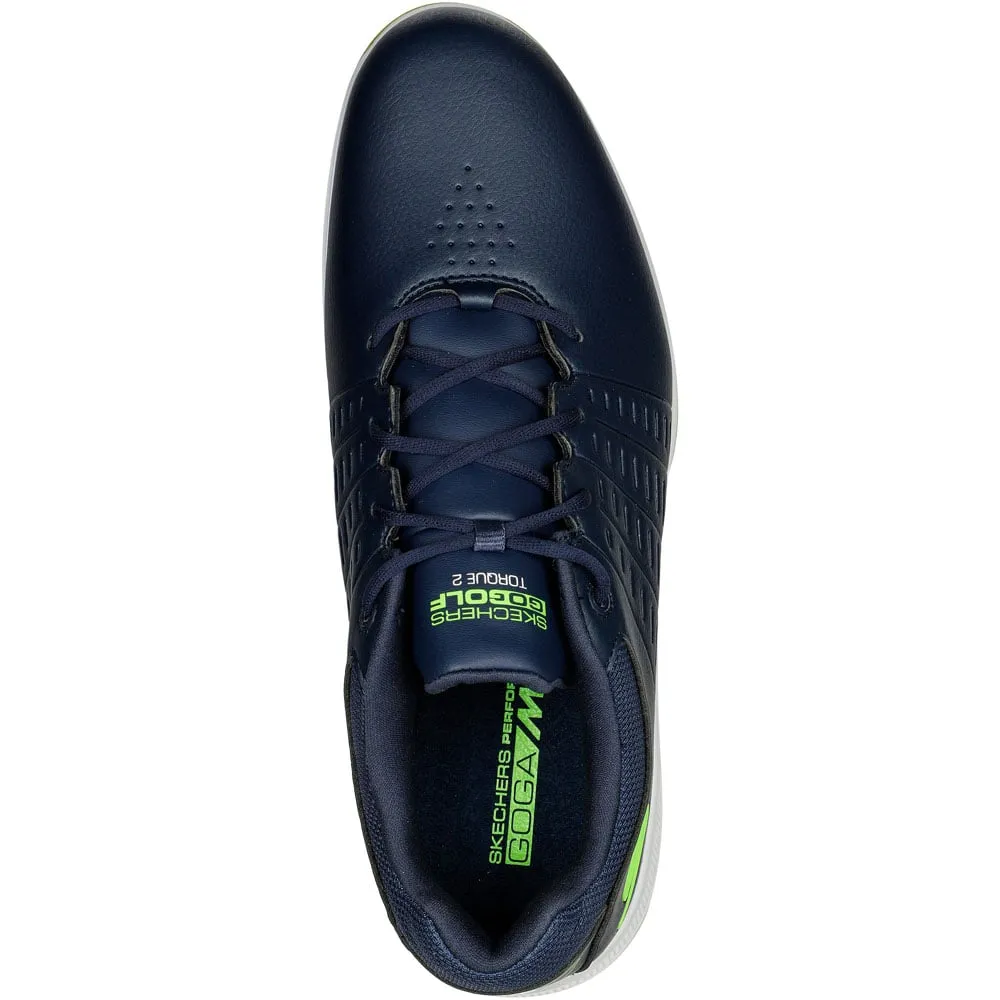 Skechers Go Golf Torque 2 Spiked Waterproof Shoes - Navy/Lime