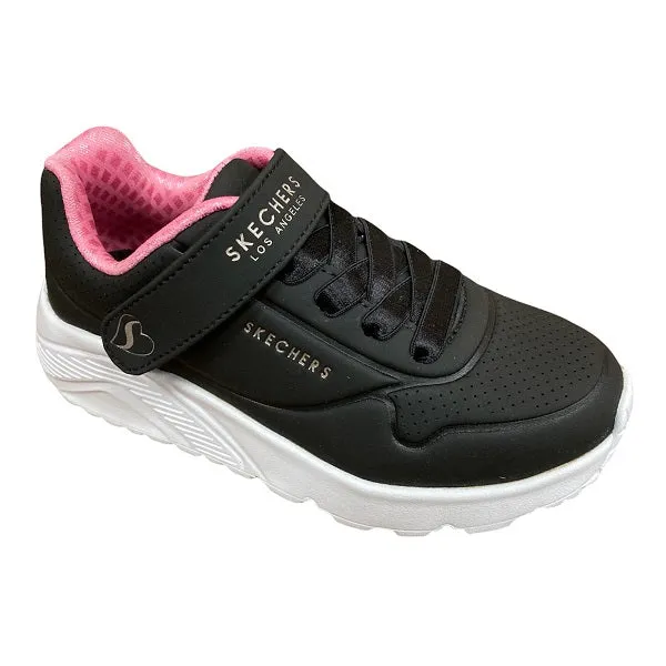 Skechers scarpa sneakers da bambina Uno Lite 310451L/BKRG nero-rosa-oro