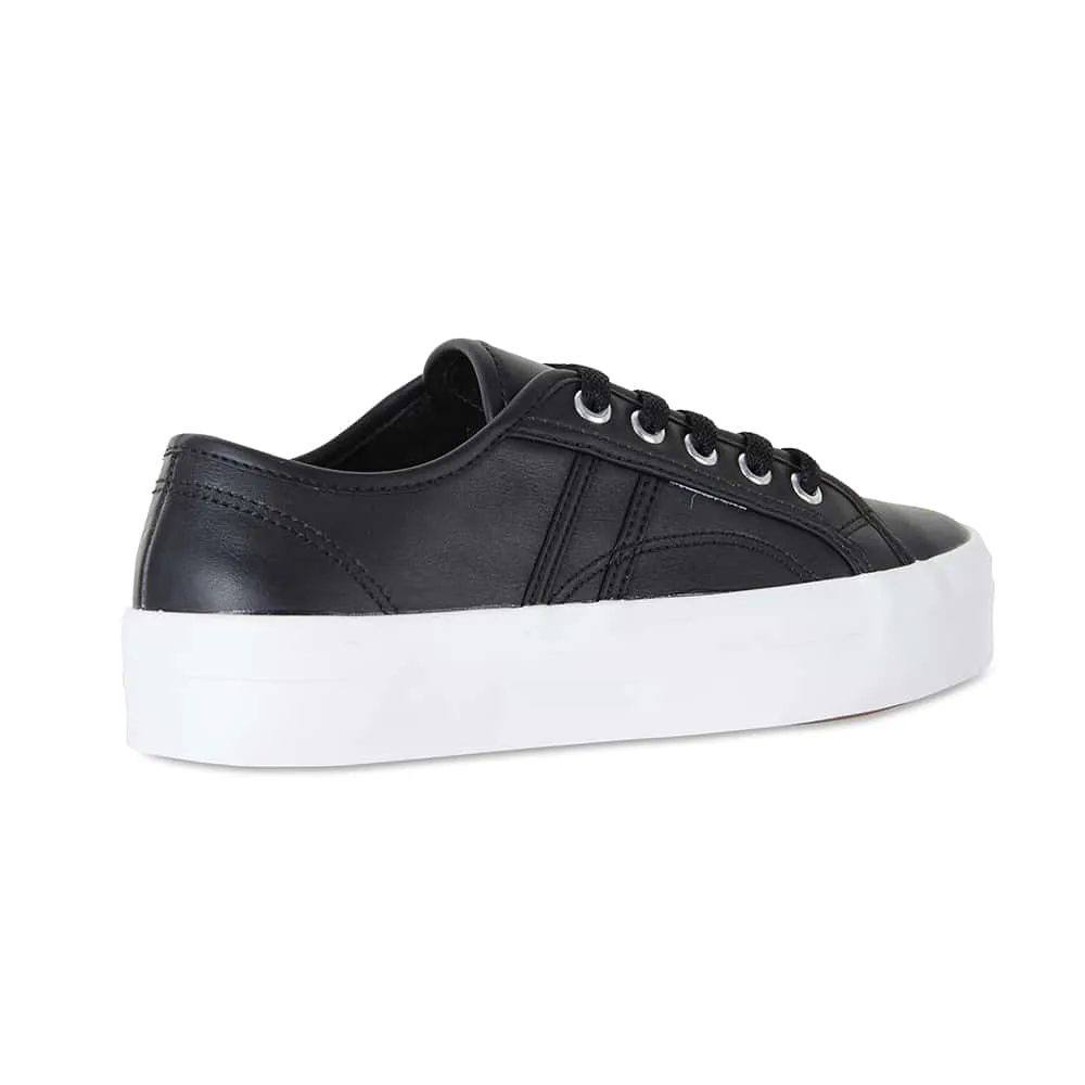 Slater Sneaker in Black Leather