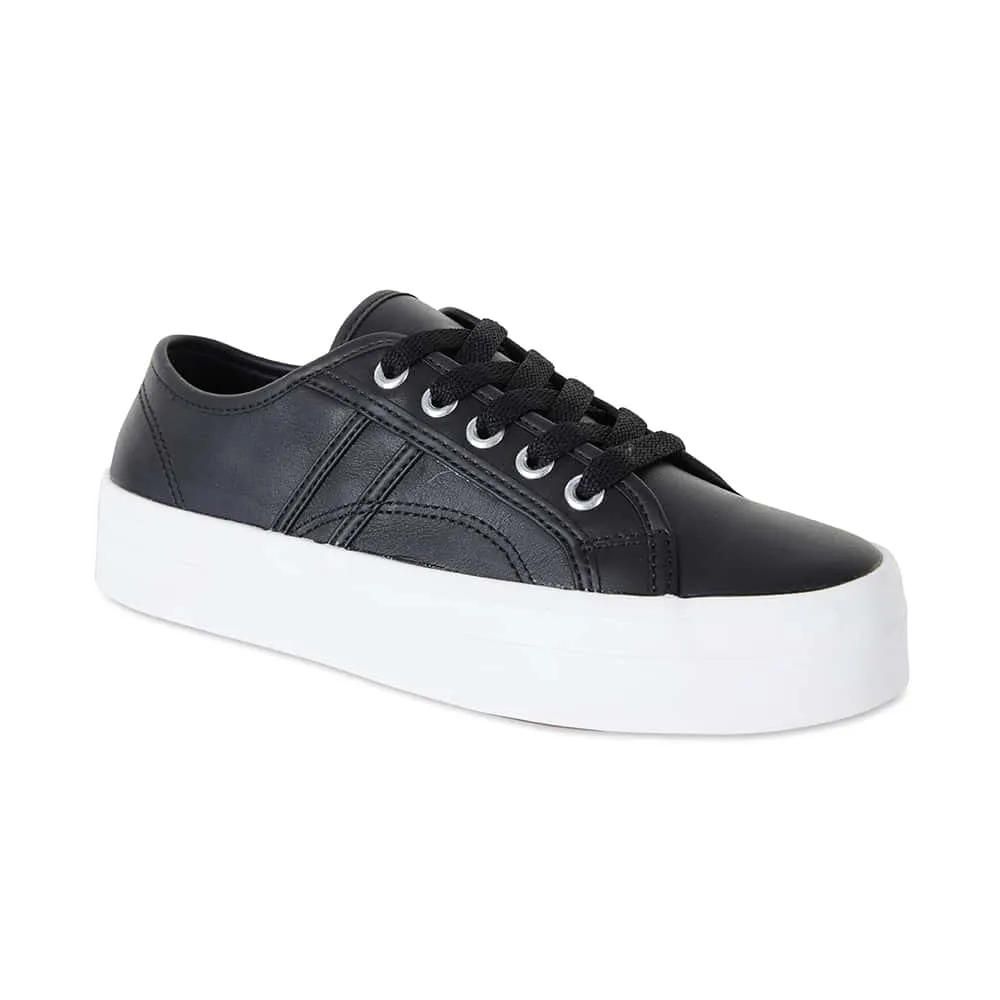 Slater Sneaker in Black Leather