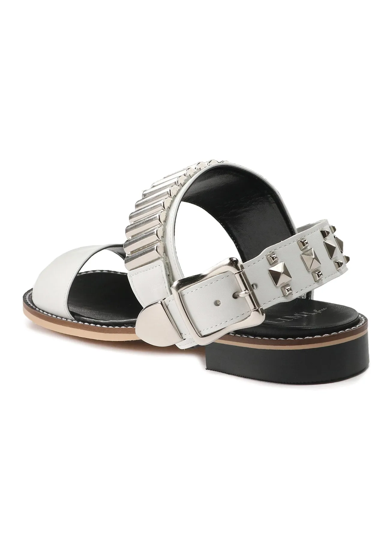 Smooth Leather 2 Way Rivet Sandal