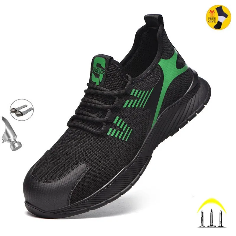 Sneakers Shoes Men Women Steel Toe Boots Indestructible Work Shoes Lightweight Breathable Composite Toe Men EUR Size 37-48