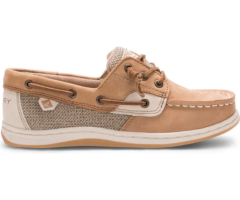 Sperry Kid's Songfish Boat Shoe - Linen/Oat