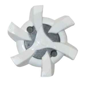 Stealth Golf Spikes (PINS) | White/Silver