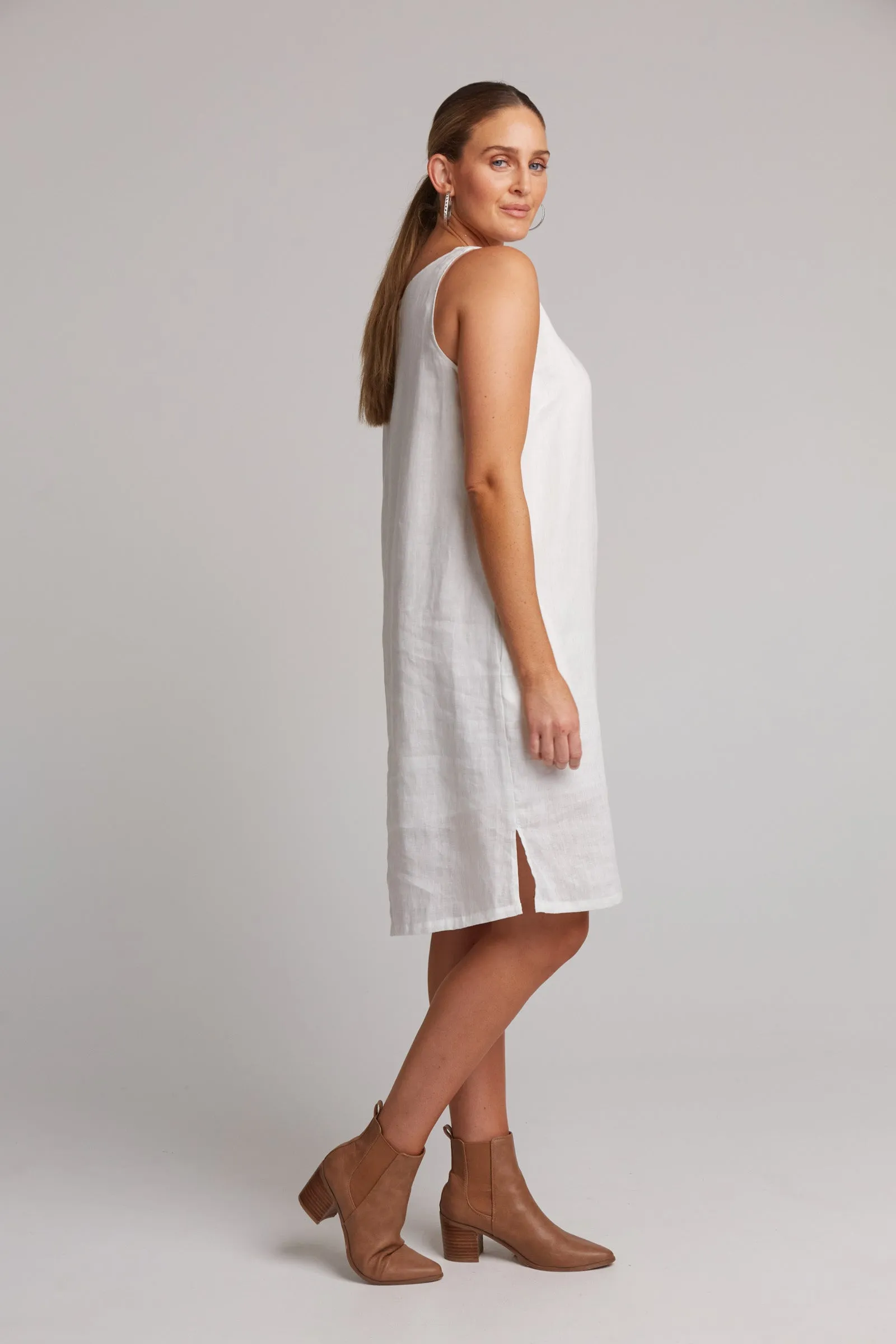 Studio Midi Dress - Salt