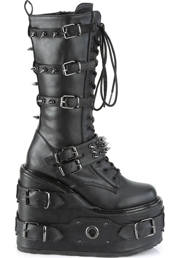 SWING-327 [Black] | PLATFORM BOOTS [PREORDER]