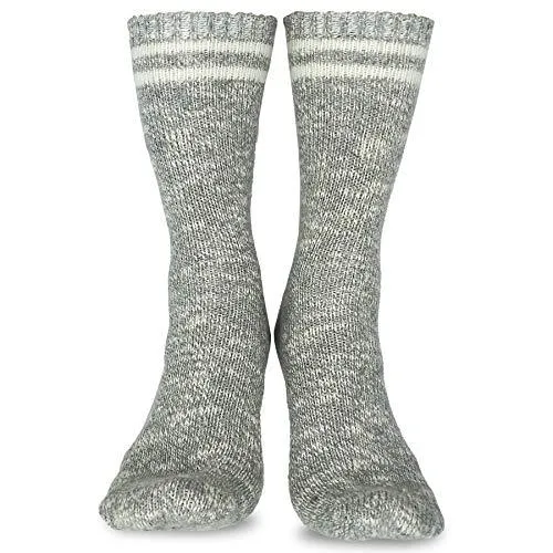 TeeHee Socks Women's Warmer Wool Crew Assorted 3-Pack (R2007)