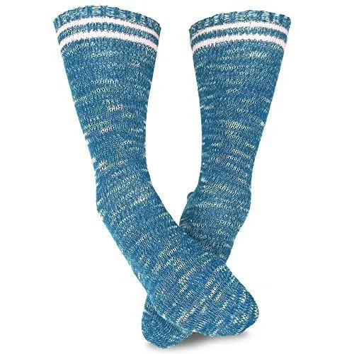 TeeHee Socks Women's Warmer Wool Crew Assorted 3-Pack (R2007)